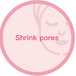 Shrink pores